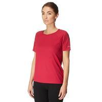 berghaus womens short sleeve crew baselayer pink