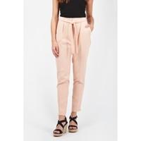 BELTED CREPE PEG TROUSER