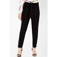 BELTED CREPE PEG TROUSER