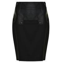 BELSTAFF Heme Leather Panel Skirt