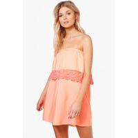 bethany bandeau dress orange