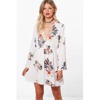 betsy floral wrap dress multi