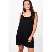 becca basic swing cami dress black