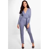 belted jumpsuit smoke