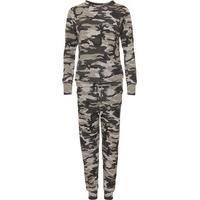 Becy Camouflage Jogging Suit - Green