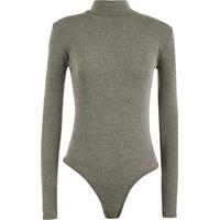 bettie turtle neck long sleeved bodysuit dark grey