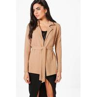 Belted Blazer - camel