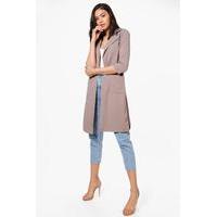 Belted Pocket Trench - grey