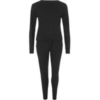 beverley knitted loungewear set black