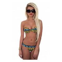 Beach Babe Aztec Bandeau Bikini