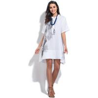 bella blue dress jenny womens dress in white