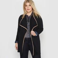 Belted Merino Wool Open Cardigan