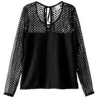 Beate Openwork Knit Top