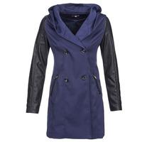 betty london camille womens trench coat in blue