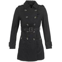 betty london eflado womens trench coat in black