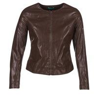 Benetton JANOURA women\'s Leather jacket in brown