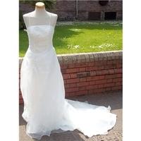 bespoke size 36 bust white wedding dress