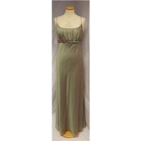 betsy adam size 10 olive green bridesmaidprom gown