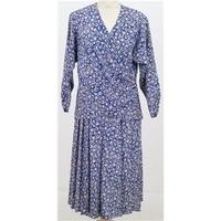 Berketex, size 14 blue and pink floral print suit