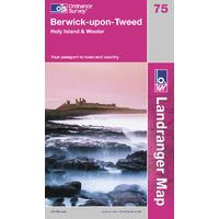 Berwick-upon-Tweed - OS Landranger Active Map Sheet Number 75