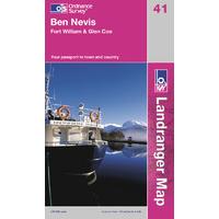 ben nevis os landranger map sheet number 41