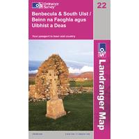 Benbecula & South Uist - OS Landranger Map Sheet Number 22