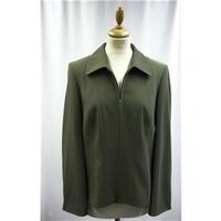 Betty Barclay - Size: 14 - Olive Green - Zipped jacket