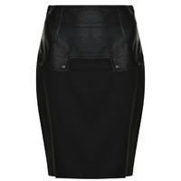 BELSTAFF Heme Leather Panel Skirt