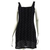 Beautiful Black Embellished Mini Dress Size 8/10