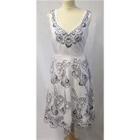 betty jackson black size 10 white black summer dress betty jackson bla ...