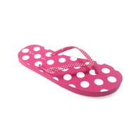 Bethany Polkadot Print Flip Flops in Pink