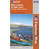Ben Lawers & Glen Lyon - OS Explorer Active Map Sheet Number 378