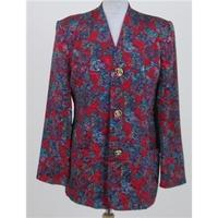 Berketex, size 12 red & multi-coloured patterned jacket