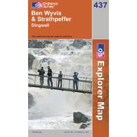 ben wyvis strathpeffer os explorer active map sheet number 437