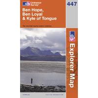 ben hope ben loyal kyle of tongue os explorer active map sheet number  ...