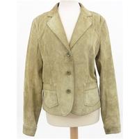 Betty Barclay Size 12 Sage Green Suede Jacket