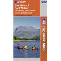 ben nevis fort william os explorer active map sheet number 392