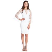 Bell Sleeved Midi Dress - Cream