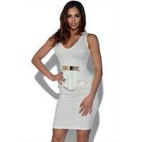 Belted Peplum Dress