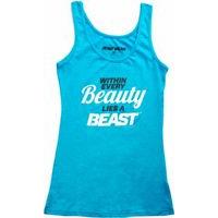Beast Sports Nutrition Women\'s Beast Wear Beauty Beast Tank Small Blue
