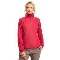 berghaus womens prism half zip fleece pink