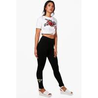 Bee Ankle Leggings - black