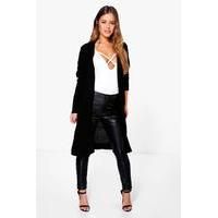 becca midi length cardigan with pockets black