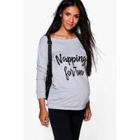 Beth Napping For Two Off The Shoulder Sweater - grey