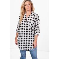 Bethany Oversized Gingham Shirt - multi