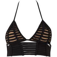 Beach Bunny Black Triangle Long Line Swimsuit Hard Summer women\'s Mix & match swimwear in black