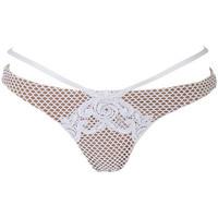 Beach Bunny White Brazilian Panties Swimsuit Bed of Roses women\'s Mix & match swimwear in white
