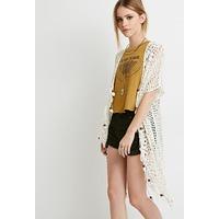 Beaded Tassel Crochet Cardigan