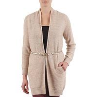 Best Mountain CARDIGAN CEINTURE women\'s Cardigans in BEIGE