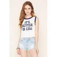 Better In Cali Graphic Crop Top